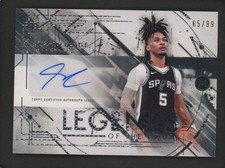 2026 Topps Motif Legends of the Court Stephon Castle Spurs AUTO 65/99
