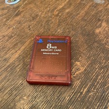sony playstation 2 8mb memory card Red