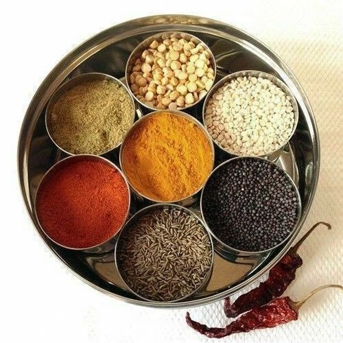 Masala Box Indian Stainless Steel 7 Storage Container: Free Ship