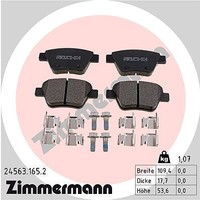 Zimmermann Bremsbelagsatz, Scheibenbremse Hinterachse U.A. FüR Audi, Seat