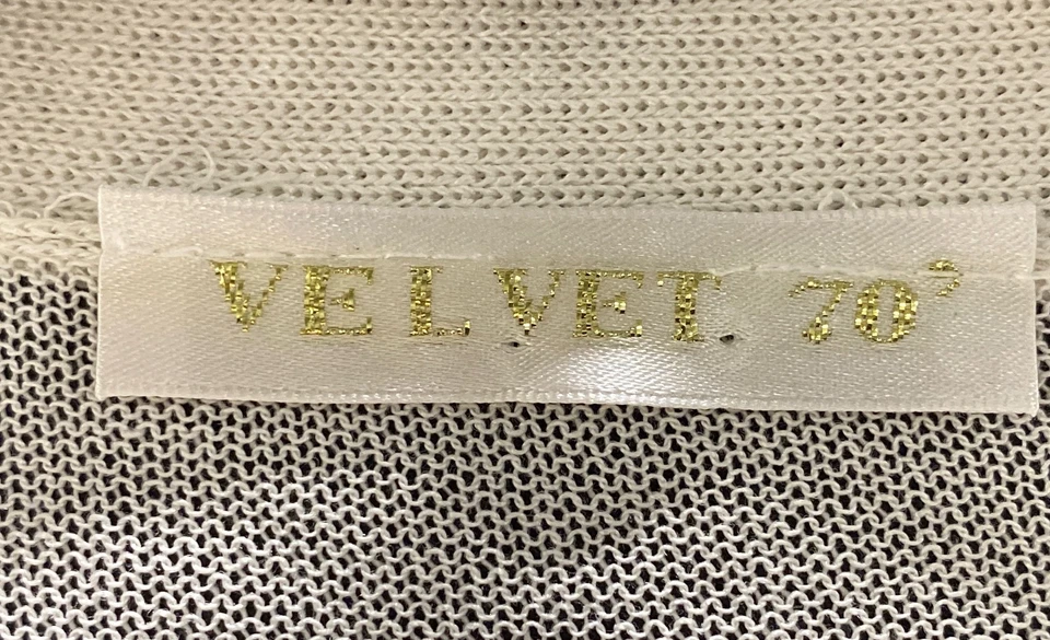 Cárdigan largo bordado estrella marfil terciopelo 70 para mujer talla 40 Foto 3 de 4