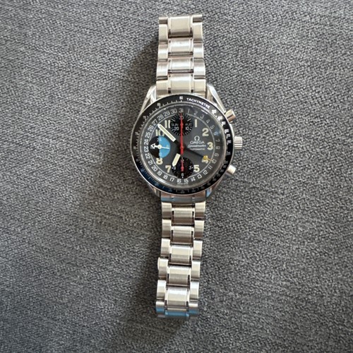 Mens Omega Speedmaster 3520.53 Triple Date Chronograph Mk40 Schumacher