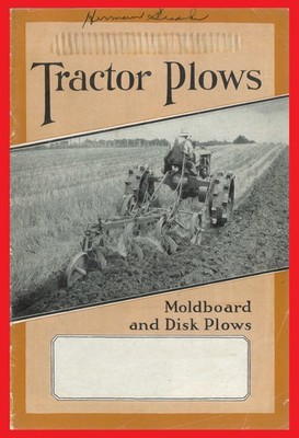 IH McCormick-Deering Moldboard & Disk Trailer Plows Brochure Tractors IHC