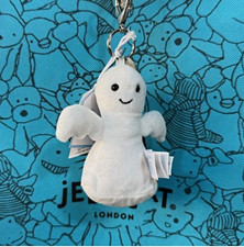 Jellycat Mysti Ghost Plush Keyring Bag Charm with Detachable Keyring & Tags NEW