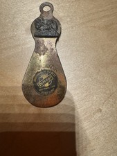 RARE VINTAGE BRASS PEERAGE ENGLAND SHOEHORN 4" LONG