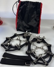 Crampons Ice Cleats 19 Spikes Anti Skip Traction Snow Grips Unisex Size M