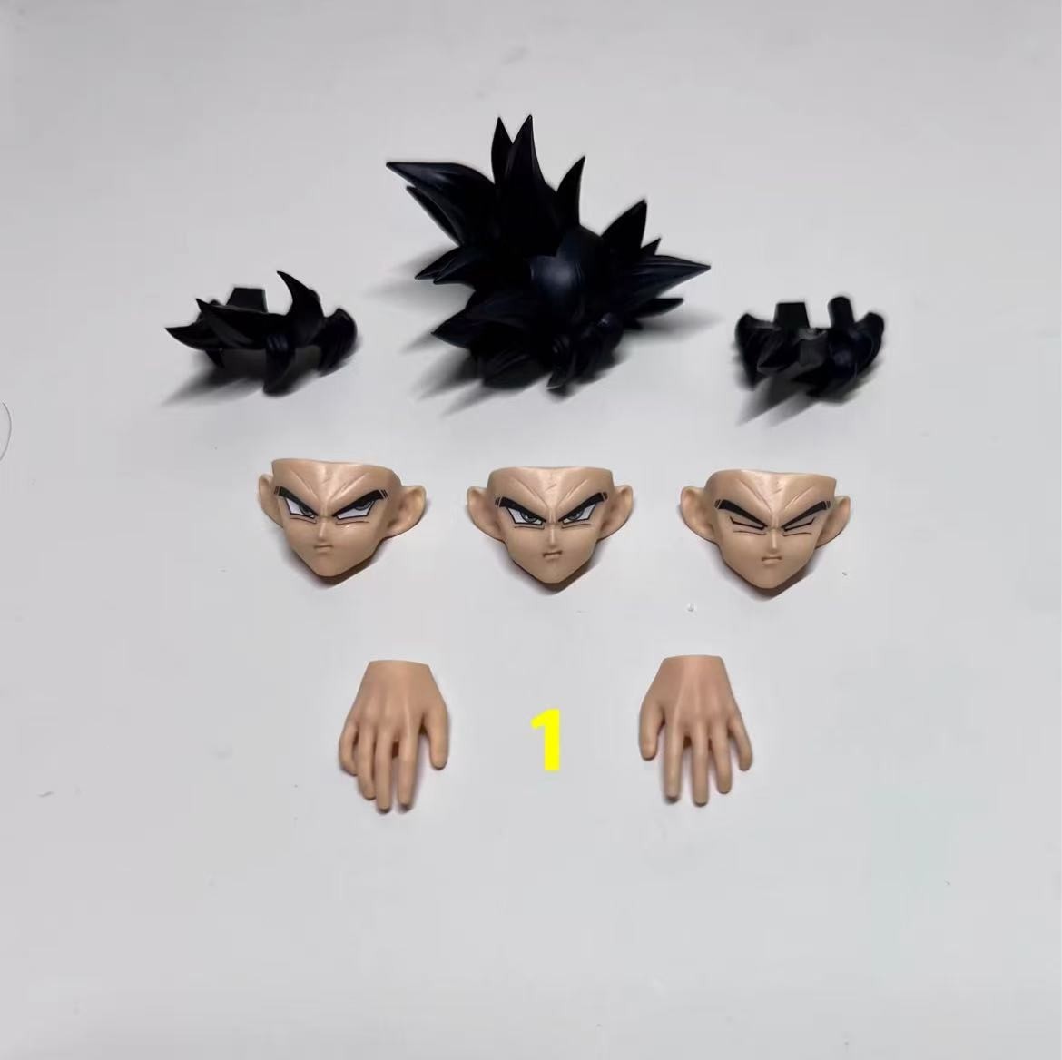 TK Custom 1/12 shf Goku 2.5 Ultra Instinct black Head Sculpt kit