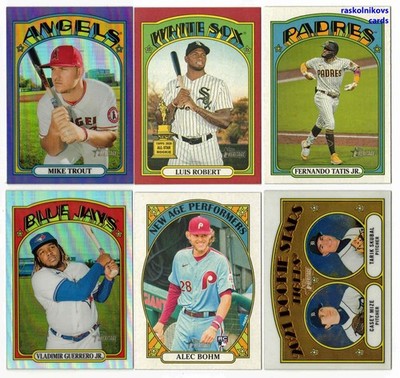 2021 TOPPS Heritage Inserts/Parallels/Short Prints $2 or 2 Card Minimum YOU PICK