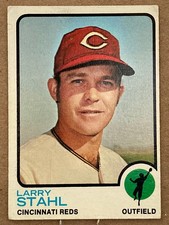 LARRY STAHL  OF,  Cincinnati Reds,  1973  Topps  #533