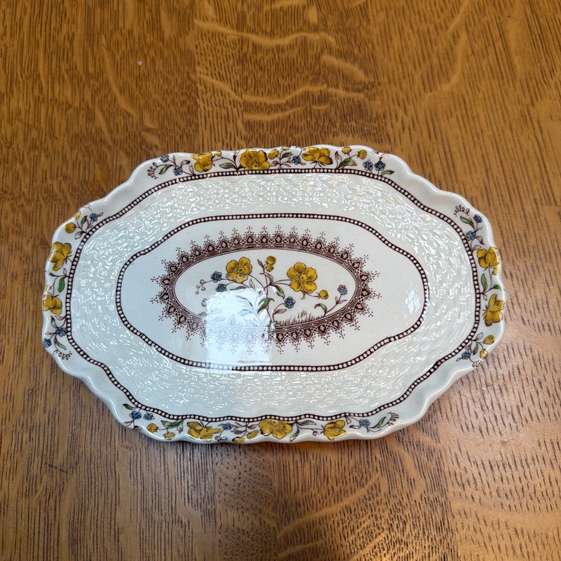 Vtg Copeland Spode BUTTERCUP Gravy Sauce Tureen UNDERPLATE ONLY Mint Cond