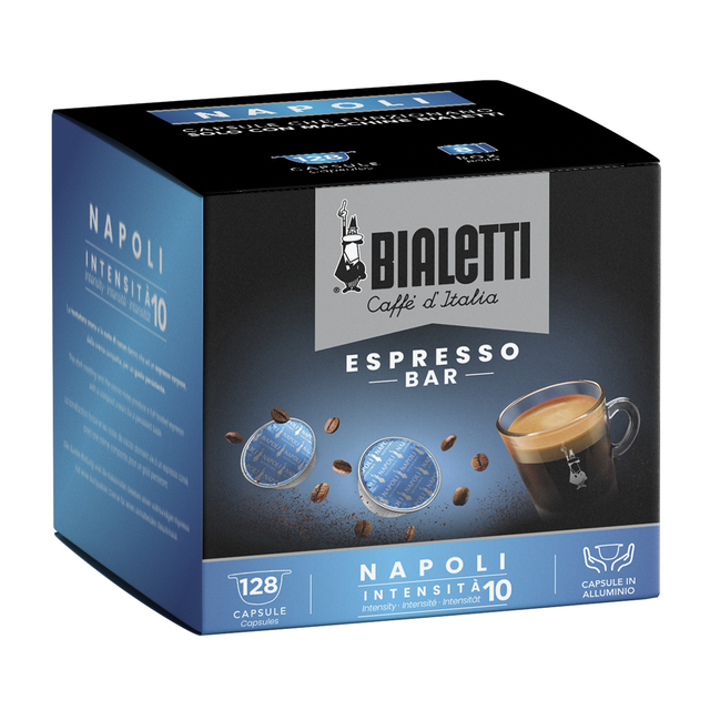128 Capsule Bialetti Caffè D'Italia Espresso Napoli Miscela Forte Multipack