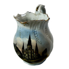 NEW ORLEANS LA Antique Souvenir CABILDO JACKSON SQUARE China Wheelock Creamer