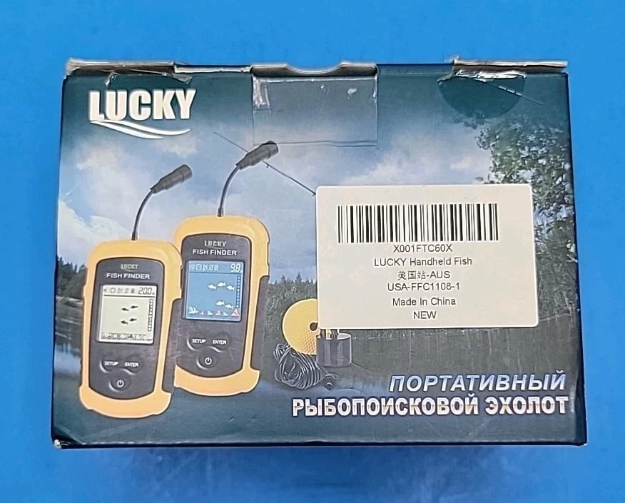 Lucky Portable Fish Depth Finder Water Handheld Fish Finder Sonar - Castable - Image 3 of 4