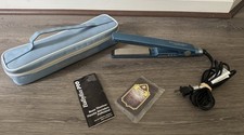 Babyliss PRO Nano Titanium 1 1/4   Flat Iron Blue  BABNT2091T TESTED  CASE   