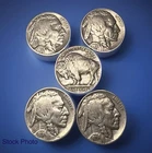 Lot of (5) BUFFALO Indian Head Nickel Coins 💥💥FULL DATES 💥💥- Assorted Years!