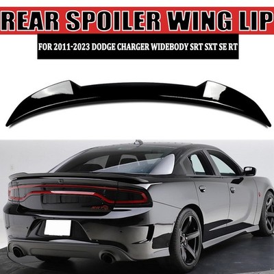 Gloss Black SRT Style Rear Trunk Spoiler Wing Lip For 2011-2023 Dodge Charger SE