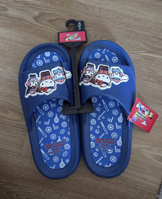 Sanrio Hello Kitty and Friends Unisex Blue Slide Sandals Slip-On US 4-5