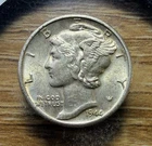 1944-D Mercury Dime - Actual Silver Coin Shown - Free Shipping & Tracking INV276