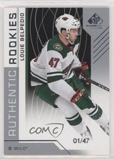 2018-19 Upper Deck SP Game Used Authentic Rookies 1/47 Louis Belpedio Louie ez4