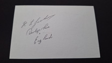 Les JACKSON, (1921-2007 )Derbyshire & ENGLAND Cricketer , hand signed postcard