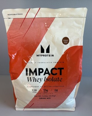 MyProtein Impact Whey Isolate Drink Mix, Chocolate Milkshake 5.5lb EXP 02/2027