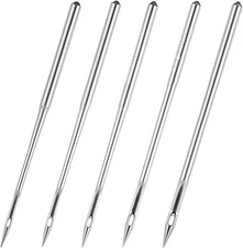 Industrial Sewing Machine Needles, 50 Pcs DBX1 Universal Heavy Duty Leather Sewi