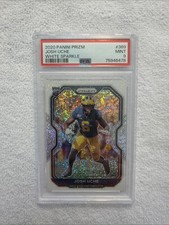 Josh Uche White Sparkle Prizm 2020 PSA 9 SSP Rookie RC Eagles Michigan Patriots