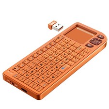 K809 Mini Wireless Keyboard with Touchpad, Easy Media Control - Orange