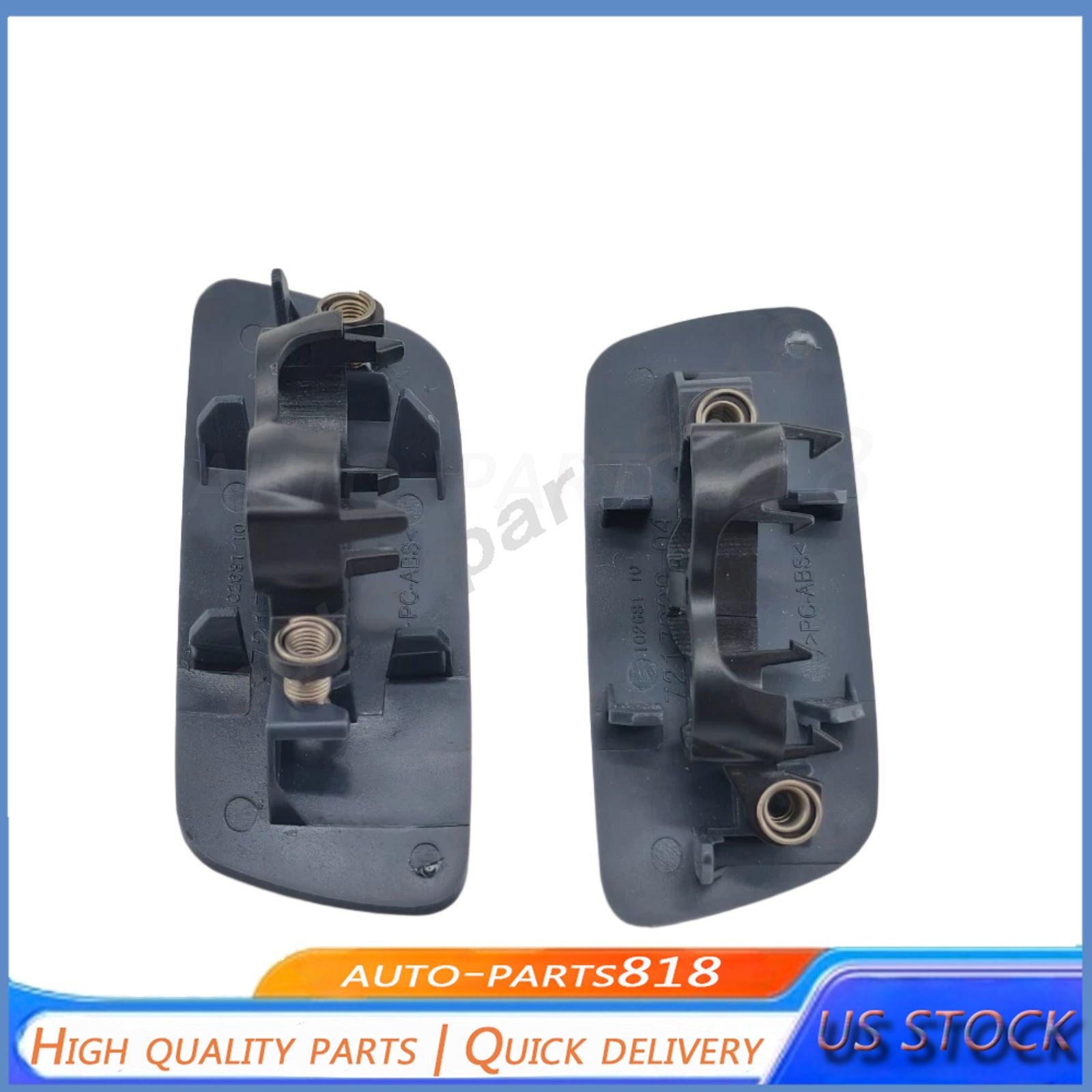 2Pcs Headlight Washer Jet Cover For 10-18 Rolls-Royce Ghost Front Driver Pass