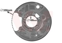 VAN Wezel Spritzblech Bremsscheibe 3032373 FüR Mercedes CLC CLK Klasse SLK Model