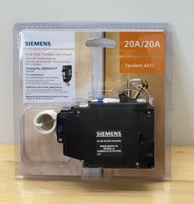 Siemens Q2020AFCP 120V 20A 1-pole Tandem CAFCI Type QTA Circuit Breaker - Black