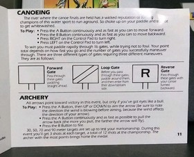 Track & Field II (Nes)(1989) CIB. Box, Cart, Manual & Konami Ad. No Bowing. 