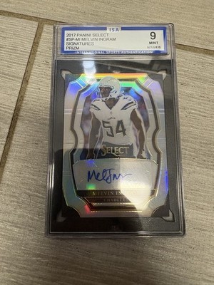 2017 Panini Select Signatures Prizm Melvin Ingram autographed