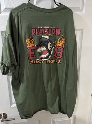 New Hampshire Plaistow Fire Department Tshirt Crazy Eights XL
