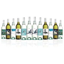 Crispy Bargain Mixed Aussie White Wine Dozen 12x750ml RRP $264 Free Shipping