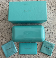 TIFFANY CO. HARD CLAMSHELL CASE BOX ACCESSORIES Eyeglass/Sunglass Storage