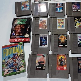 Nintendo NES Game Lot 19: Zelda II+Mario 2+Mega Man 3+D.Dragon+TMNT+Tecmo🎮