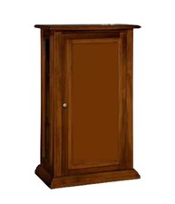 VETRINETTA ARTE POVERA IN LEGNO 1 PORTA TINTA NOCE 67x38x116 con pannelli al pos