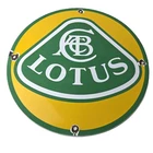 Vintage Lotus Cars ACB Logo Porcelain Sign - British Sports Car Sign