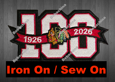 100 years Blackhawk Patch 100th Anniversary Chicago Blackhawks Jersey Patch