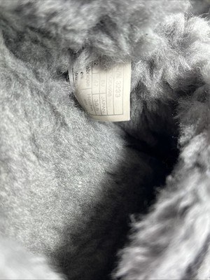 UGG Mens Ascot Wool Lined Slipper Moccasin Shoes Gray Suede  display picture 1