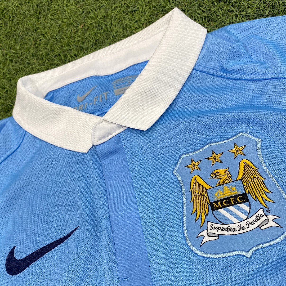 NIKE Manchester city 2015-16 ゲームシャツ MANCHESTER CITY 2015 2016 HOME FOOTBALL SHIRT SOCCER JERSEY