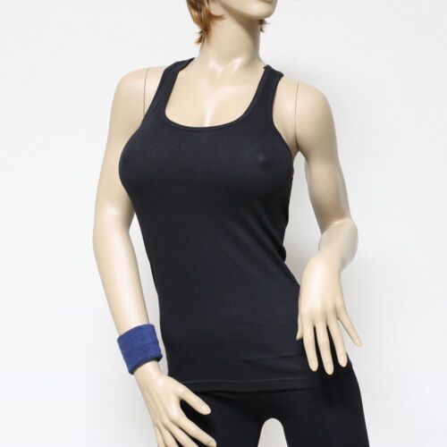 Para mujer 100% algodón espalda elástica camiseta de gimnasio yoga sin mangas nueva - Imagen 4 de 10