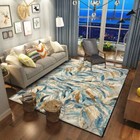 Home Plant Small Fresh Abstract Leaf Floor Mat Door Mat Floor Rug Carpet Alfombr