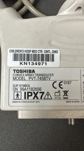 Toshiba PVT-745BTV Ultrasound Probe SN: 99A1182656 - Picture 5 of 6