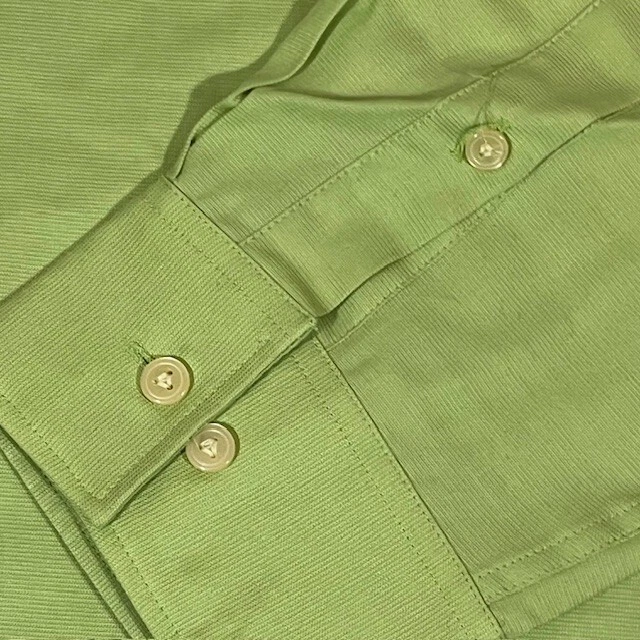 BCBG Attitude Dress Shirt Men's 17.5 34-35 NWT Green Long Sleeve Button-Up - Image 4 of 4