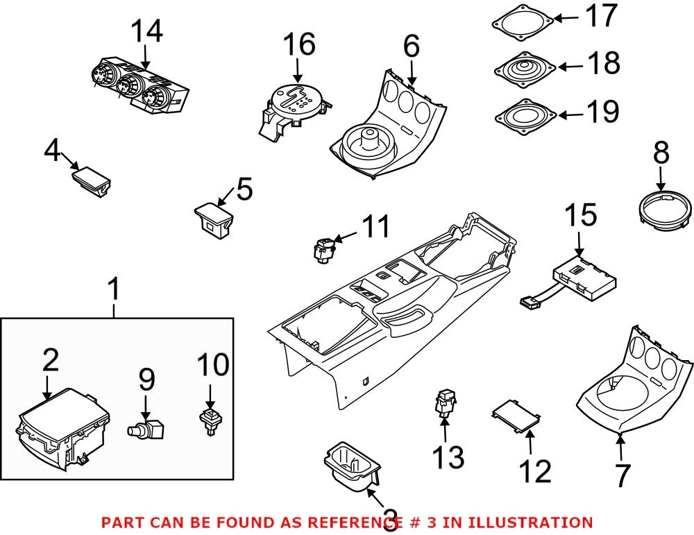 Genuine OEM Console Cup Holder For Nissan 350Z 969A1CD00A eBay