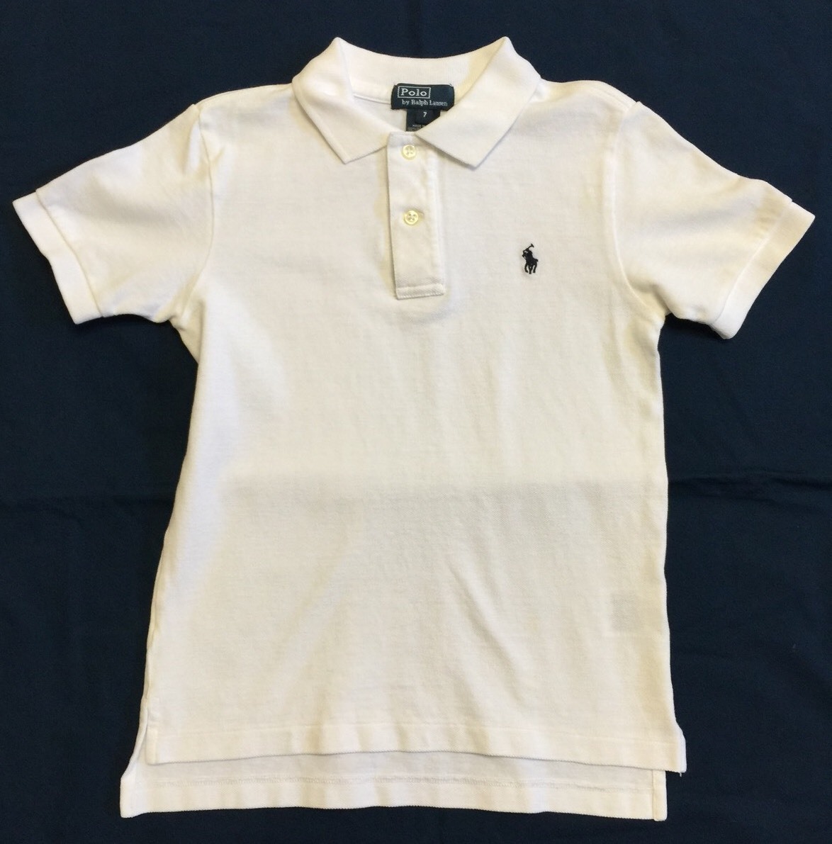 Unisex White Polo Shirt By Polo By Ralph Lauren Sz 7 NWOT | eBay
