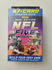 🔥2021 Panini NFL Five Starter Deck Fooball Trading Card Game Hanger Box Sealed