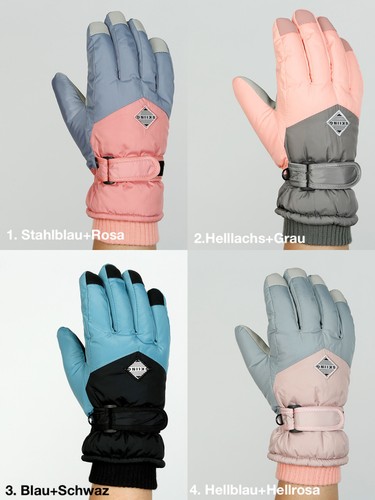 2. Damen Frauen Skihandschuhe Winter Sport Super comfi Extra dick Wasserdicht - Bild 5 von 5